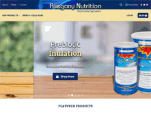 Tablet Screenshot of alleganynutrition.com